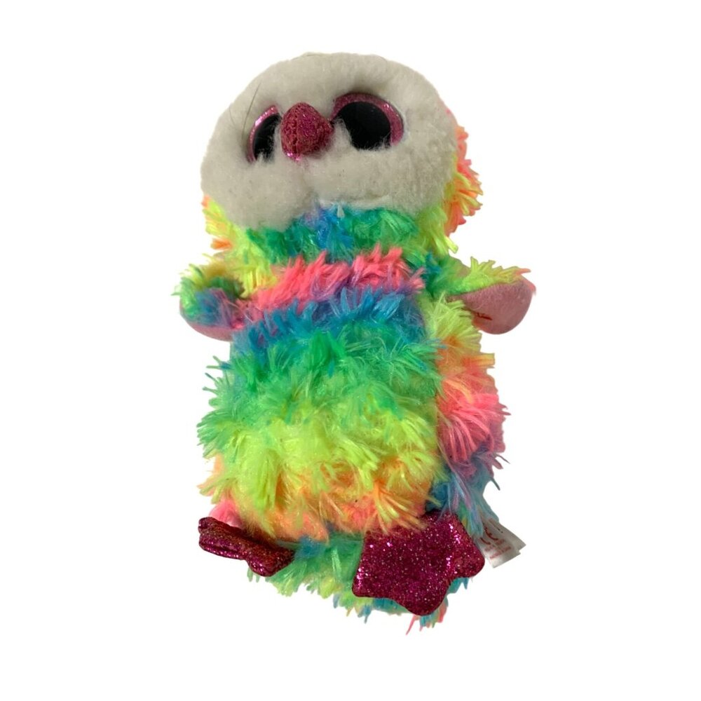 Ty Beanie Boos Owen Owl Plush 6 in Tall Multicolor Stuffed Animal Toy
